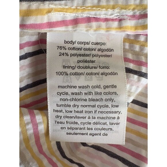 Tommy Hilfiger Striped Collared Long Sleeve Button Up Shirt Women's Sz XL - Picture 13 of 14